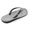 Li Ning Cushioning Rebound Swimming Beach Pool Anti-Slip Flip Flops Men Footwear Black Gray LNXV955-1