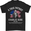 Charlie Kirk Shirt, True Patriot 1993-2025 Rip Memorial American Flag T-Shirt