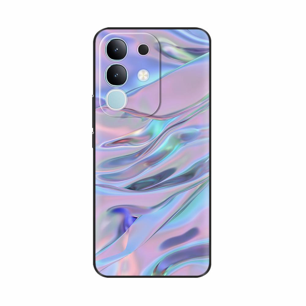 Чехол-крышка для Vivo Y29 4G 2025 Милые Цветы Мягкий Силикон Capa Чехлы для Телефона Для Vivo Y29 4G Чехол Мультяшные Ударопрочные Сумки Coque