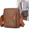 Men's Bag PU Leather Korean Version of The New Shoulder Bag Business Leisure Large Capacity Messenger Bag Men's Shoulder Bag Without.