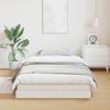 Cadre de lit au sol vidaXL Blanc 90x210 cm en bois de pin massif 869735