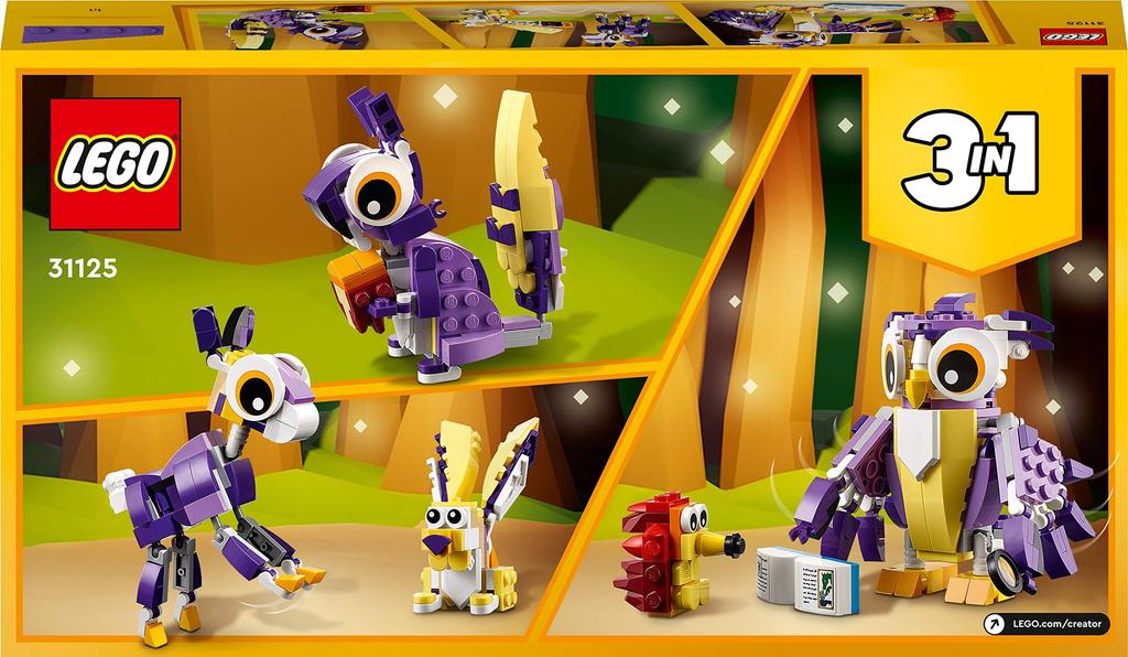 LEGO Creator Чудесные животные 31125 Игрушечные блоки Подарок Животные Мальчики и девочки Возраст 7 лет и старше