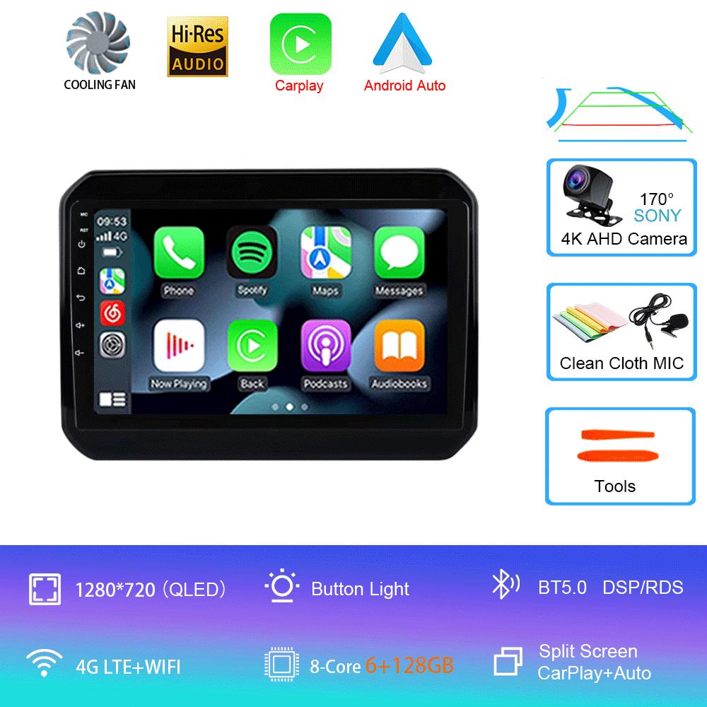 Вентилятор охлаждения Android 14 для Suzuki Ignis 2016 - 2020 GPS экран поддержка Raer камера Carplay BT автомобильный мультимедийный радио видеоплеер