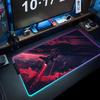 Коврик для мыши реактивный самолет RGB Игровой коврик для мыши Большой светодиодный коврик Настольный коврик для ПК Светящийся коврик для мыши Большие коврики для клавиатуры Настольный ковер с подсветкой