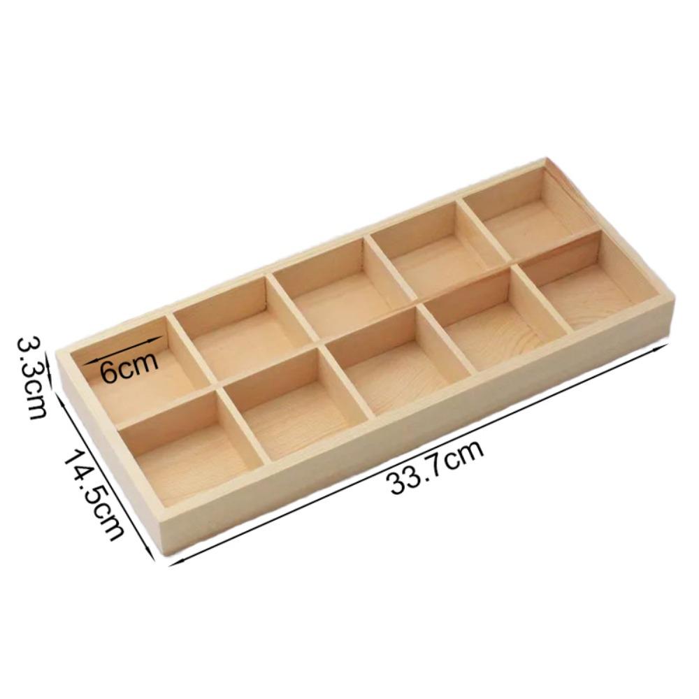 Multifunctional Succulent Flowerpot Tray Multi-grids Desktop Sundries Organizer Storage Box