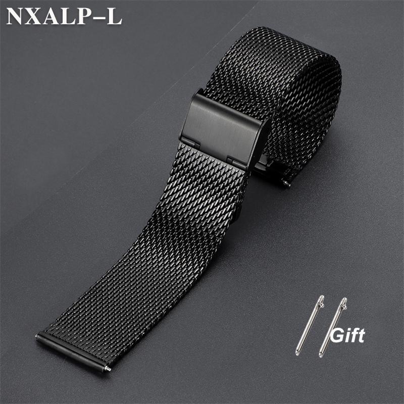 Ремешок для часов из миланской сетки из нержавеющей стали 0,8 мм 18 мм 20 мм 22 мм Металлический браслет Ремешок толщиной 2 мм для DW для Omega