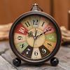 Ретро Металлический 5-дюймовый Бесшумный Будильник - Настольные часы в европейском стиле для спальни или гостиной