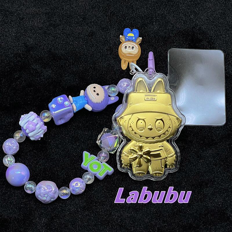 Золотой Мультяшный Милый Брелок, Включая Браслет