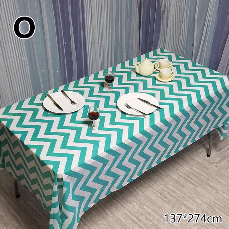 1PC Oil Proof Waterproof Party Supplies Table Cover Tablecloth Table Cloth Plastic Disposable Birthday Party Baby Shower