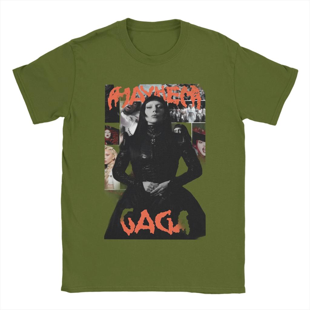 Футболка Lady Gaga для мужчин и женщин, альбом Mayhem, креативные футболки из чистого хлопка, с круглым вырезом, с коротким рукавом, одежда, подарок на день рождения