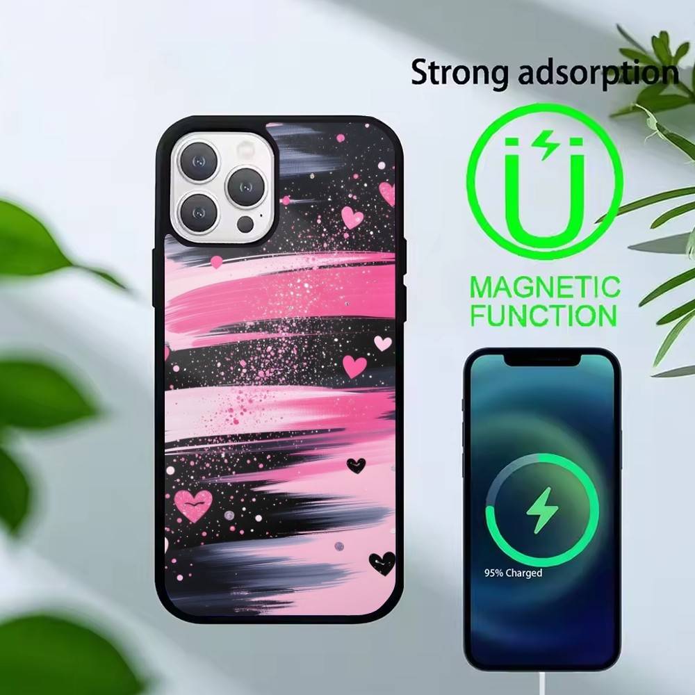 Чехол для телефона Y2k J-INS с граффити для iPhone 14, 16, 15, 13, 17, 12, Plus, Pro, Max, магнитный для MagSafe, матовый чехол
