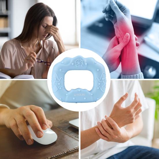 Кольцо-тренажер для силовых упражнений с силиконовой рукояткой, противоскользящее, для тренировки пальцев предплечья, усилитель хвата руки