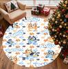 Bluey Pattern Round Rug, Indoor/Outdoor Mat, for Picnic, Gameroom, Bedroom, Office, Living Room, Home Decor Carpet, Birthday Gift