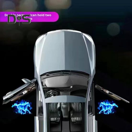 2 шт. Автомобильные светодиодные дверные фонари с инфракрасным датчиком, улучшенная видимость, универсальные, простые в установке, работающие от аккумулятора, автомобильные светодиодные дверные фонари