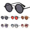 UV Protection Punk Style Sunglasses Round Frame Street Shooting Eyewear  for Women & Men