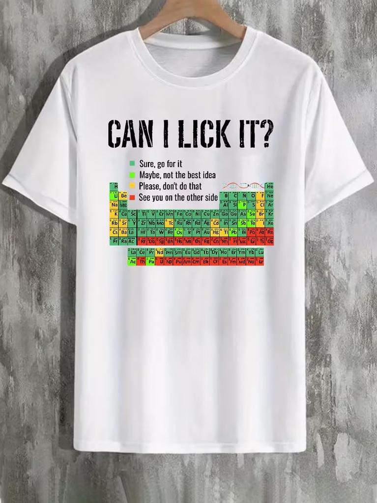 Can I Lick It Shirts with The Periodic Table Fun Chemistry Shirts