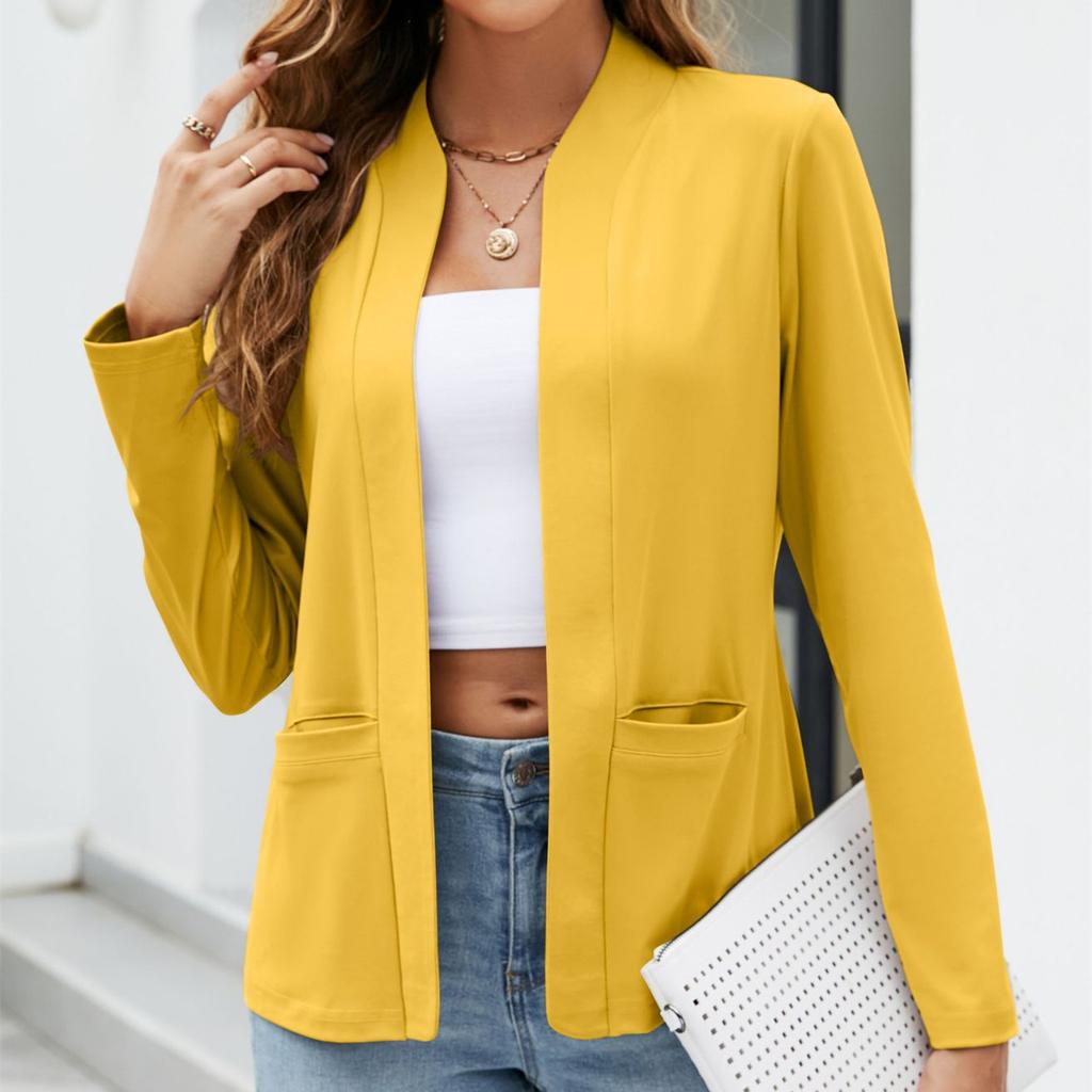 YYFS Женские модные повседневные весенне-осенние однотонные блузки и рубашки с длинными рукавами с принтом