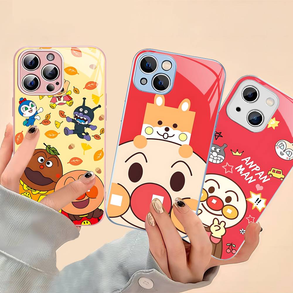 1 шт. Мультяшный A-AnpanmanS Аниме Закаленное Стекло Для Iphone 14 13 12 11 Pro Mini XS MAX 14Plus X XS XR Чехол