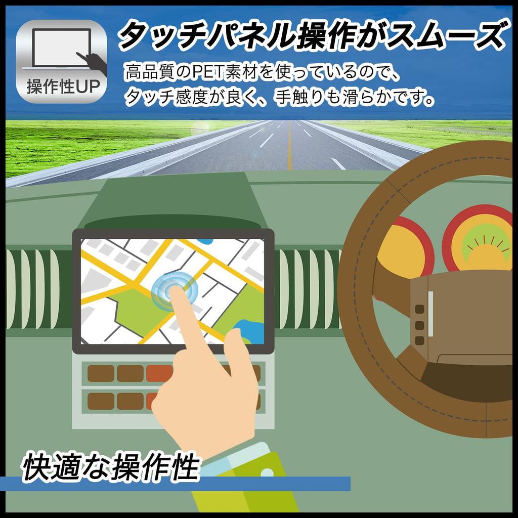 FILMEXT Защитная пленка для Yupiteru Golf Navi YGN7000, для Yupiteru YGN7000, Красивая, как будто не наклеена, Суперпрозрачная, Сделано в Японии