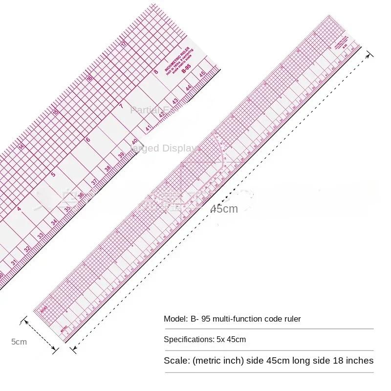 Печать пластин Установка измерительной линейки Масштаб подшвейной формы Изготовление пластин Криволинейный резак Швейный инструмент Многофункциональный линейный инструмент для изготовления пластин