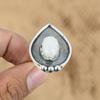 Mothers day Deal Natural Rainbow Moonstone 925 Sterling Silver New Ring Jewelry