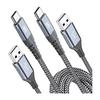 Кабель Type C 1 м / Набор из 2 шт. Совместимость с PD 60 Вт Быстрая зарядка (USB A и USB C) Зарядный кабель для iPhone 17/16/15 Зарядное устройство Быстрая зарядка для iPhone/iPhone 17 16 15 pro Max,