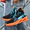 Men Fashion Knitted Running Sports Shoes Breathable Causal Sneakers Light Elastic Outdoor Shoes for Jogging Training