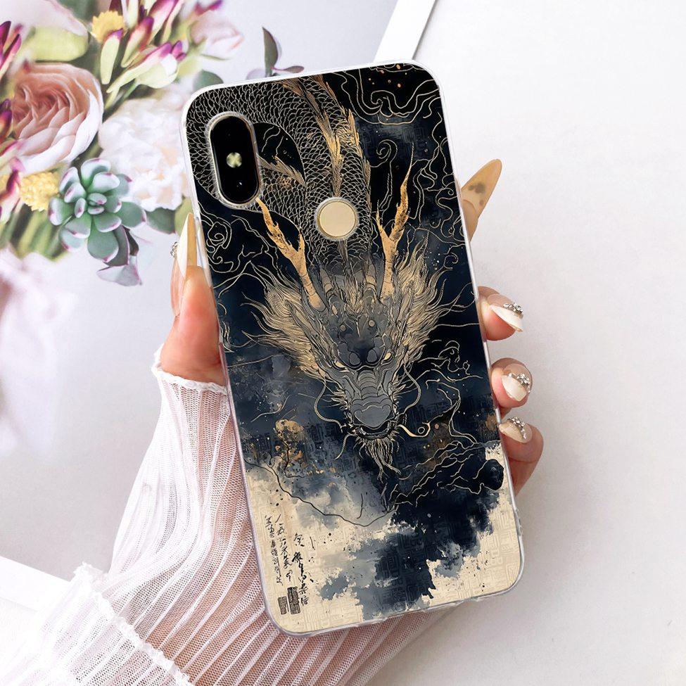 Cover For Redmi S2 Case Y2 Transparent Cute Cat Fashion Butterfly Funny Painted Casing For Redmi Y2 M1803E6G M1803E6H M1803E6I