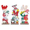 2024 Christmas Wooden Ornaments Santa Claus Xmas Tree Desktop Signs 2025 New Year Party DIY Decoration For Home Navidad Gifts
