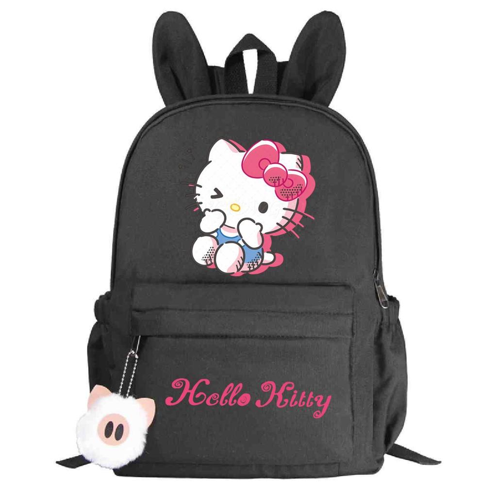 College Style Cute Print Junior High School High School Student Schoolbag Large Capacity Rabbit Ears Backpack Female