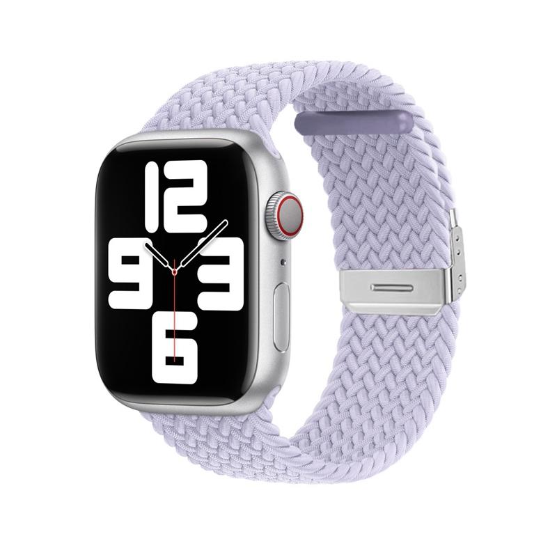 Nylon Fabric Band for Apple Watch Series 8 7 6 SE 5 4 3 38 40mm 42mm 44mm 41MM 45MM 49 Ultra Braided Solo Loop Strap for Iwatch