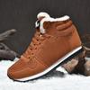 2024Unisex Winter Boots Fashion Hight Top Sneaker Plush Warm Snow Boot Non-slip Platform Boots Cotton Shoes for Men Botas Hombre
