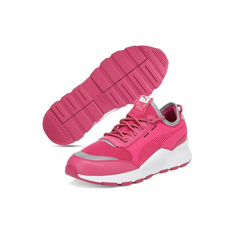 PUMA Women's Pink White RS-0 Optic Pop Mesh Low Top Casual Shoes 367680-03