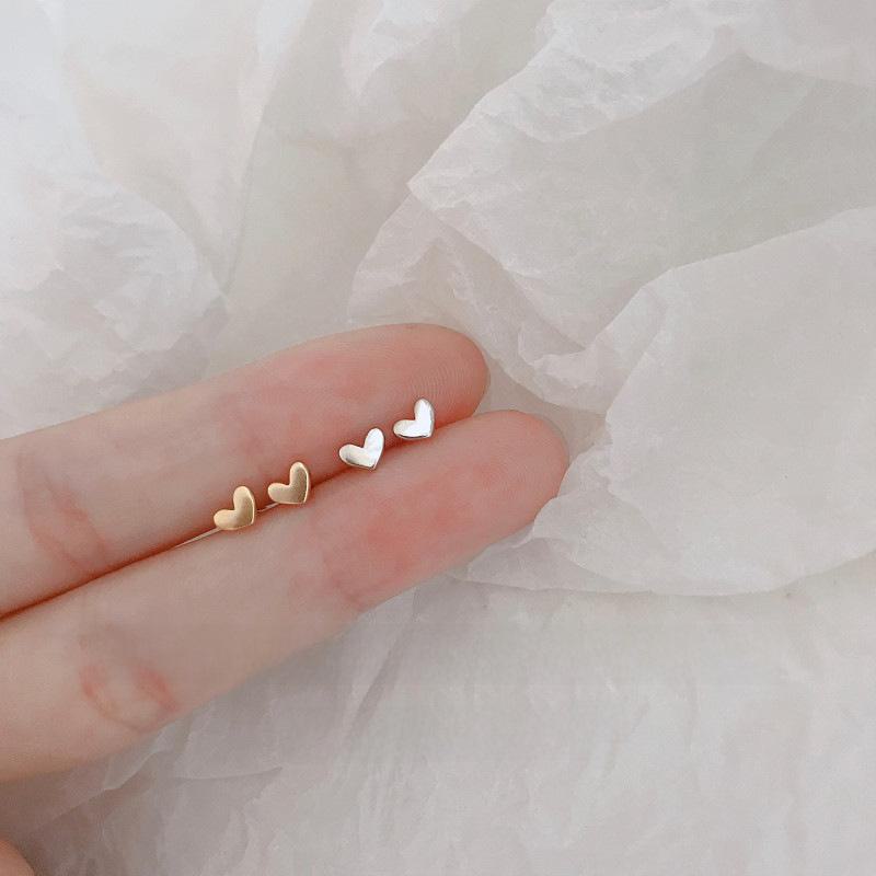 Peach Heart Earrings for Women: Cute, Sweet, Fashionable Korean Accessories