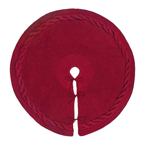 Вязаная юбка в виде рождественской елки, плетеная веревка, вязаное рождественское украшение для праздничной фермерской домашней вечеринки