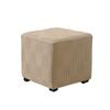 Elastic Square Ottoman Stool Cover Solid Color  Stretch Spandex Footrest Covers Footstool Dustproof Protect Case Home Decor