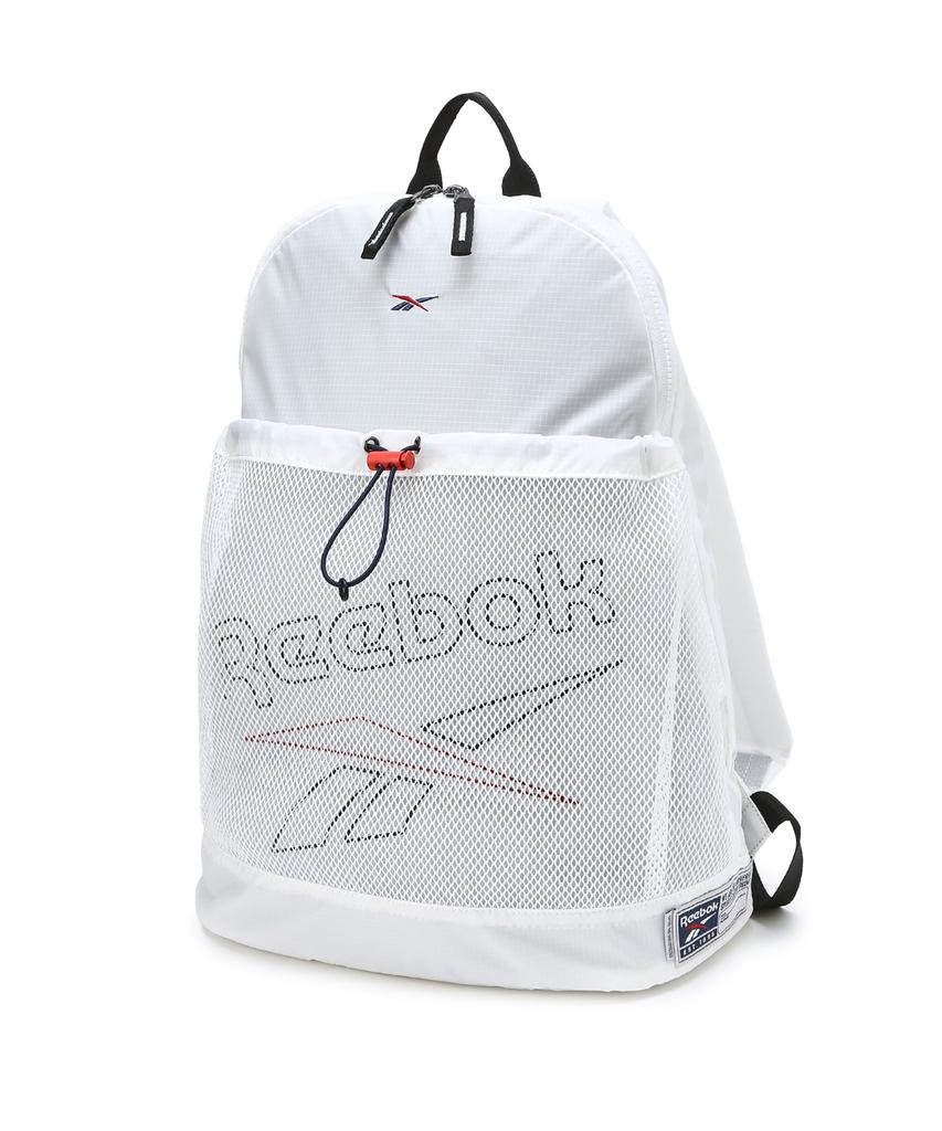 Reebok Рюкзак-мешок с сетчатым карманом - Белый