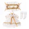 Obitsu 11 OB11 Size Outfit for Obitsu Doll 11cm Princess White Body, One-Piece Dress, Lolita,