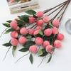 Plastic Simulation Peach Fruit 6 Heads Fake Plants Artificial Peach Branch  Home Garden Decor