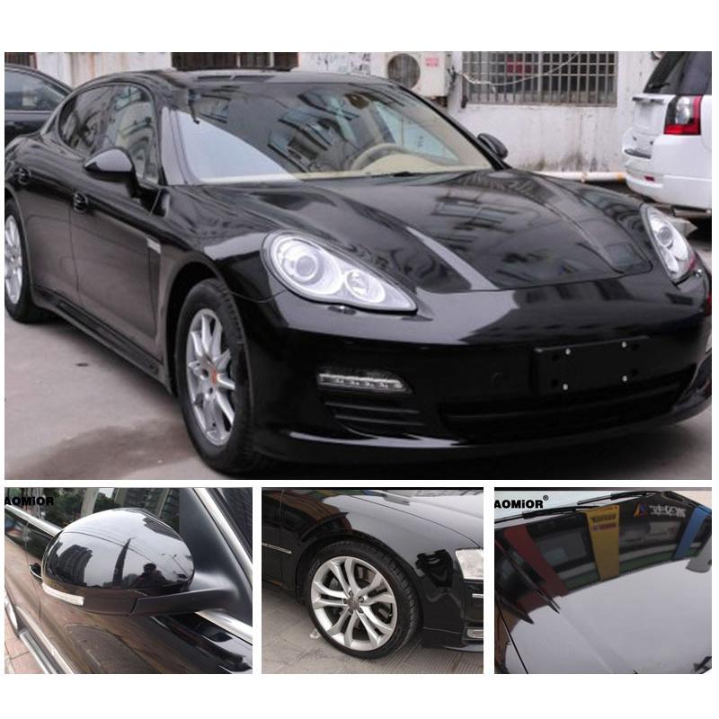 Автомобильная яркая черная пленка Глянцевая виниловая пленка для оклейки кузова автомобиля Декоративные наклейки Пленки для изменения цвета кожи автомобиля Водонепроницаемая пленка