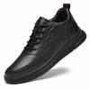 Spring Genuine Leather Men's Shoes Fashion Casual Sneakers Wild Mens Flat Shoes Non-slip Board Shoe