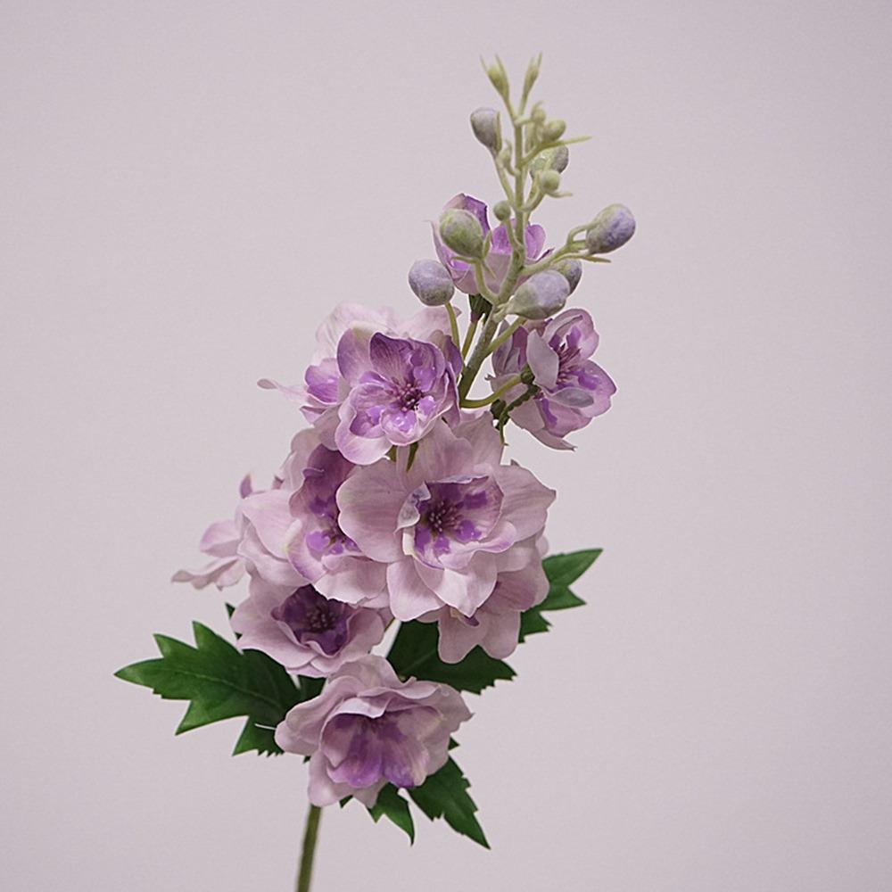 72cm Artificial Delphinium Flower Moisturizing Lifelike Delphinium Stem Real Touch Simulation Flower Wedding Bouquet
