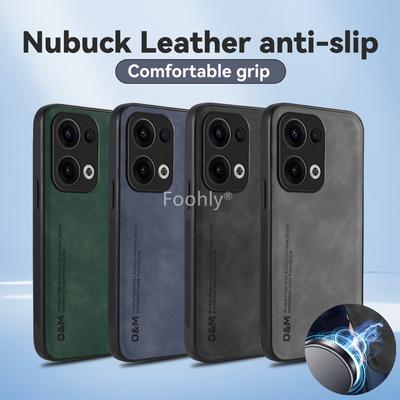 Противоударный магнитный чехол из нубука для OPPO Reno 13 Pro Reno13 5G Защитная крышка Задняя накладка Coque Capa Fundas