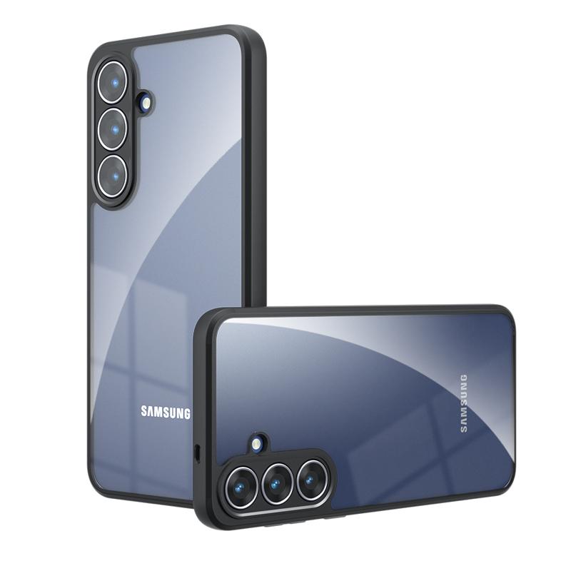 Чехол для Samsung Galaxy S25 FE Ударопрочный Матовый на ощупь Матовый PC+TPU Защита от отпечатков пальцев Прозрачная крышка для Galaxy S25 fe