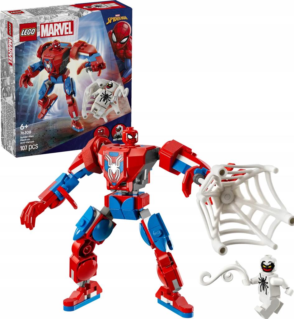 76308 - Lego Super Heroes - Mech Spider-Mana Kontra Anti-Venom