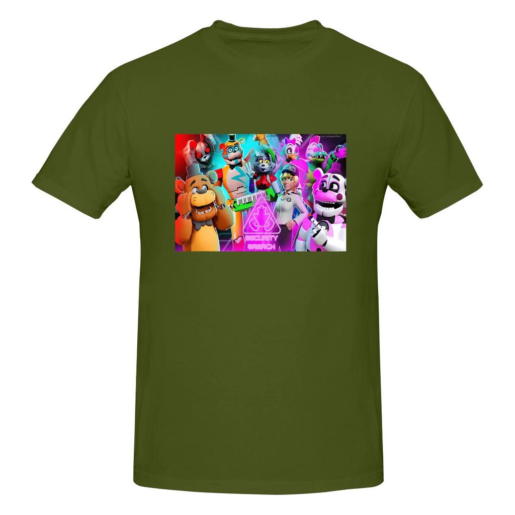 Смешная унисекс футболка FNAF 1 с принтом, свободный и приталенный крой, женские футболки
