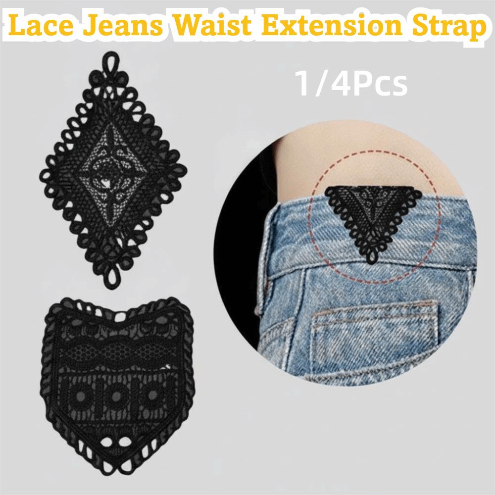 1/4Pcs Adjustment Jeans Waist Expander Cotton Garment Accessories for Jeans Pants Trousers