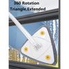 НОВАЯ расширенная треугольная швабра 360 Twist Squeeze отжим XType оконное стекло туалет ванная комната пол бытовая уборка потолок вытирание пыли