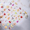Очаровательные мультяшные наклейки для ногтей Jellycat - DIY Q-версия, тисненые декорации для дневника