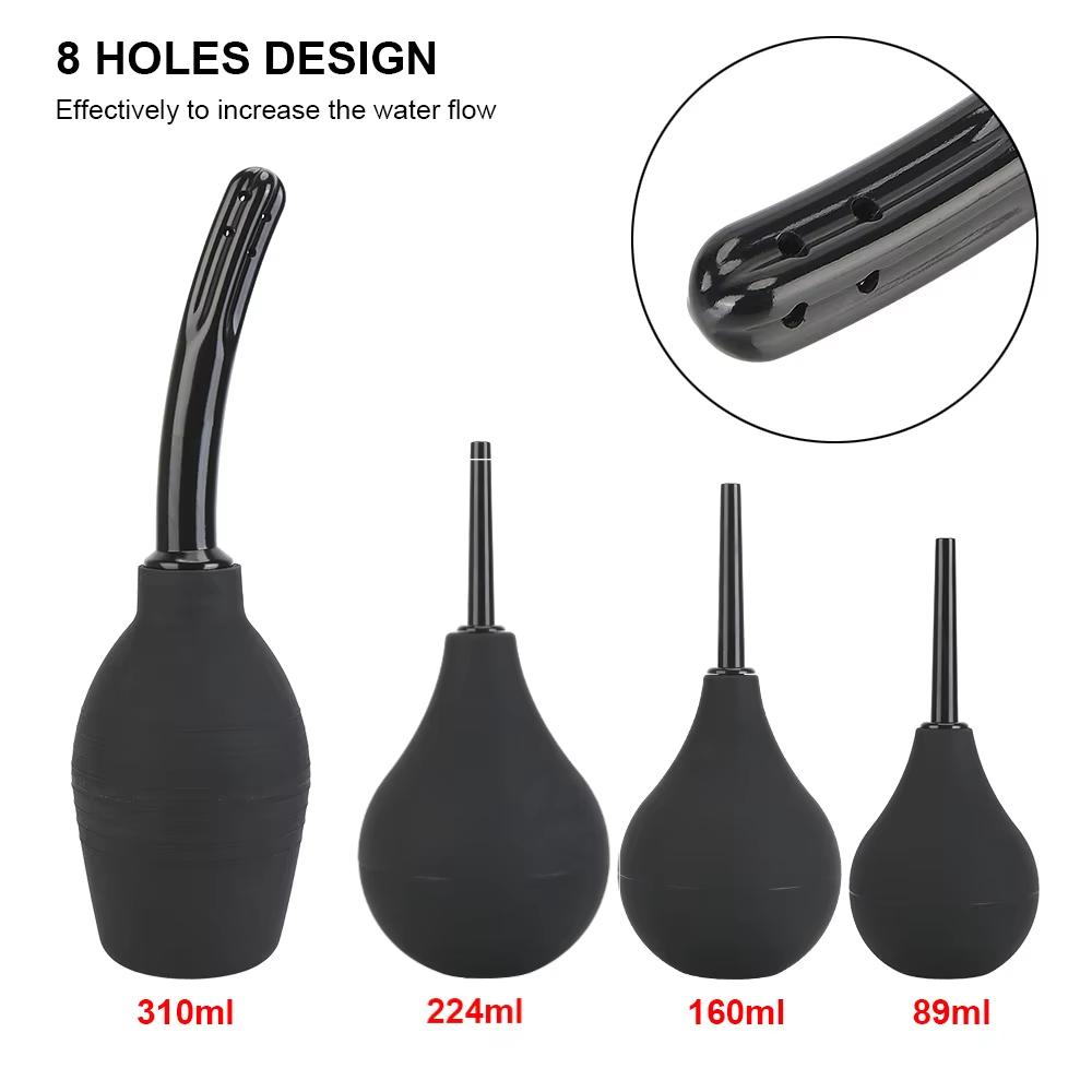 Anal Washer Nozzle Pump Vaginal Shower Butt Plug Sex Toys Douche Enema Douches